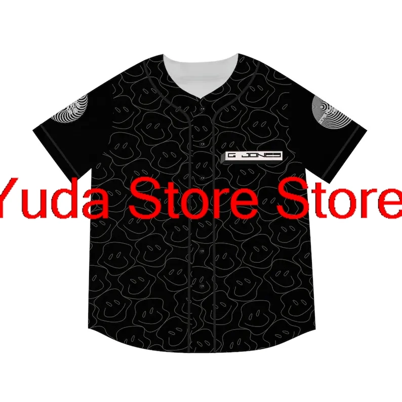 Мужская/Женская бейсбольная форма G Jones Merch Повседневная футболка на тонких