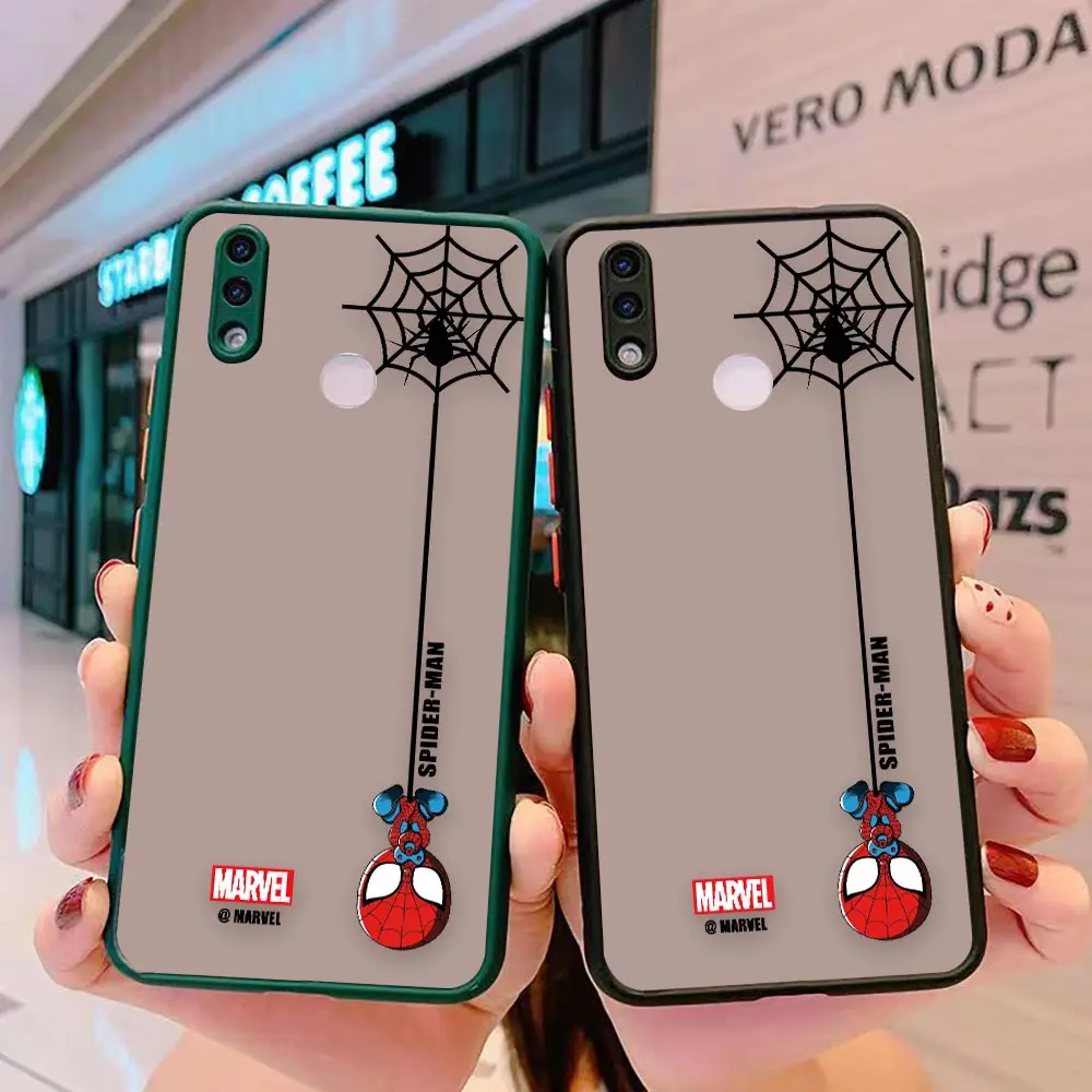 

Cute Marvel Spider-Man Shockproof Case Funda Coque For OPPO RENO 2 2F 3 4 5 6 6Z RENO7 7Z 8 PRO PLUS 5G 4G Phone Case Capa Para