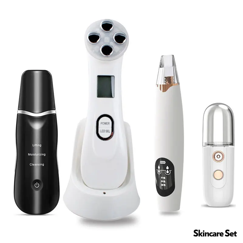 

Facial Cleaner RF Face Lift Device LED Radio Frequency Skin Rejuvenation Wrinkle Removal Face Lifting Blackhead Remover Machine