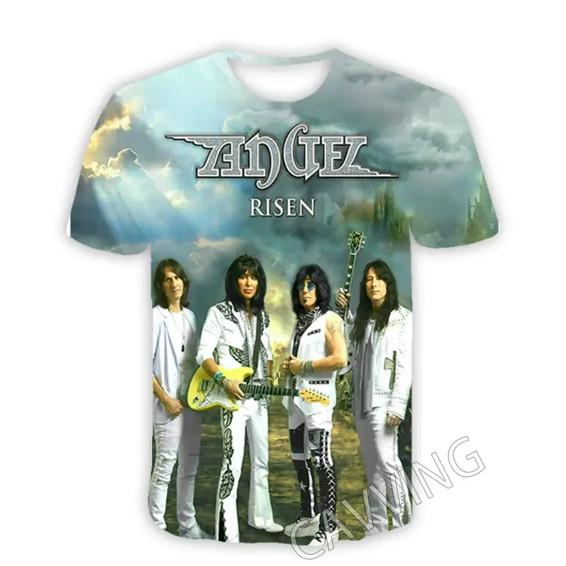 Повседневные футболки с 3D принтом Angel Band Стильные топы в стиле хип-хоп модная