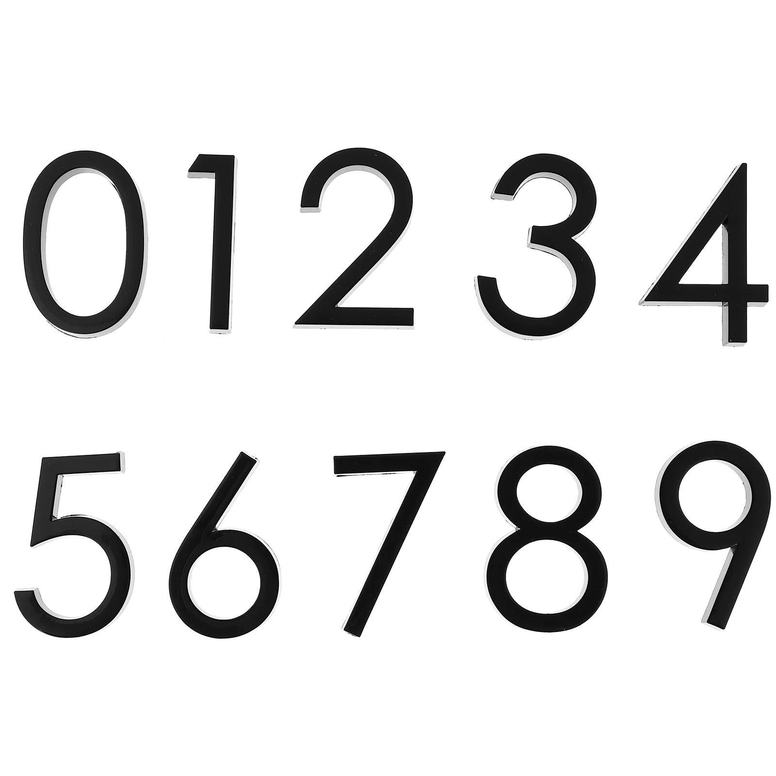 

Number Mailbox Door House Sticker Sign Resin Address 3D Numbers Decal Street Plaque Outdoor Metal Antique Home Decoration
