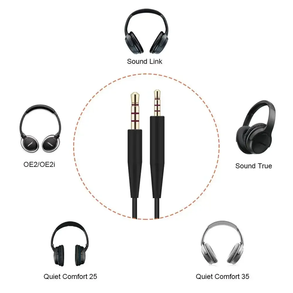 Сменный кабель-удлинитель OFC для наушников Bose QuietComfort 45 35 25 QC45 QC35 QC25 700 NC700 OE2