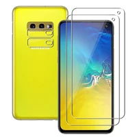 4 in 1 for samsung galaxy s10e 2pcs hd clear tempered glass screen protector protective film 2pcs camera lens film