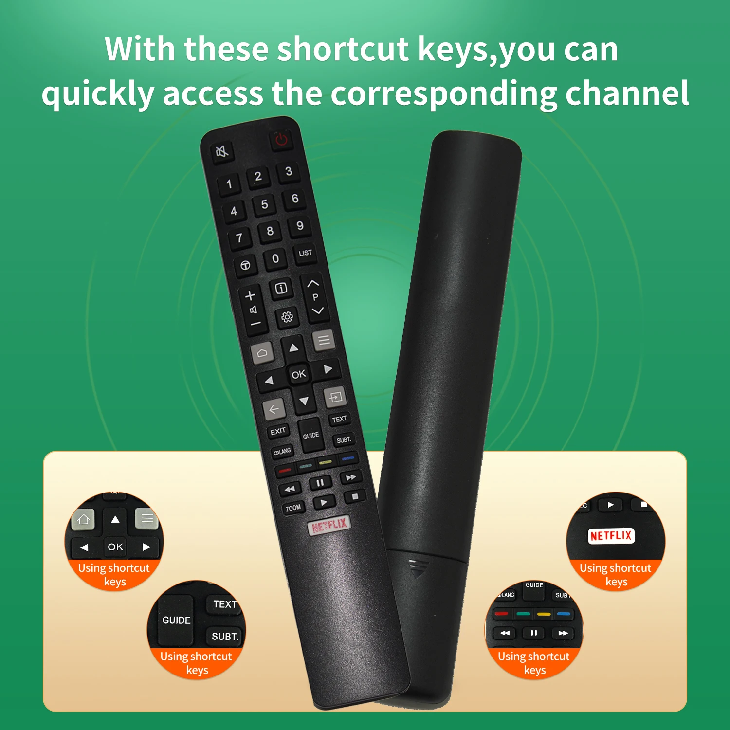 RC802N YAI2 замена пульта дистанционного управления для TCL Smart TV 32S6000S 43S6500FS 43DP640 U55P6046 YAI1