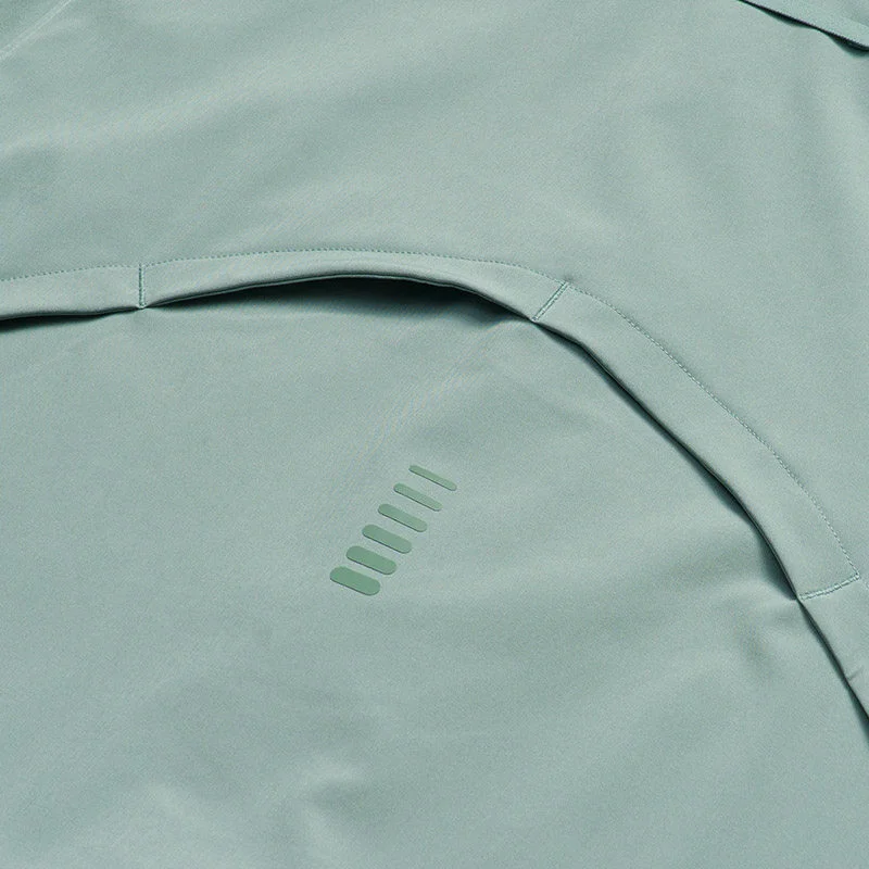 Фото Мужская тканая куртка с капюшоном Under Armour 2026, модель 1376794-348, зеленая ветровка №4