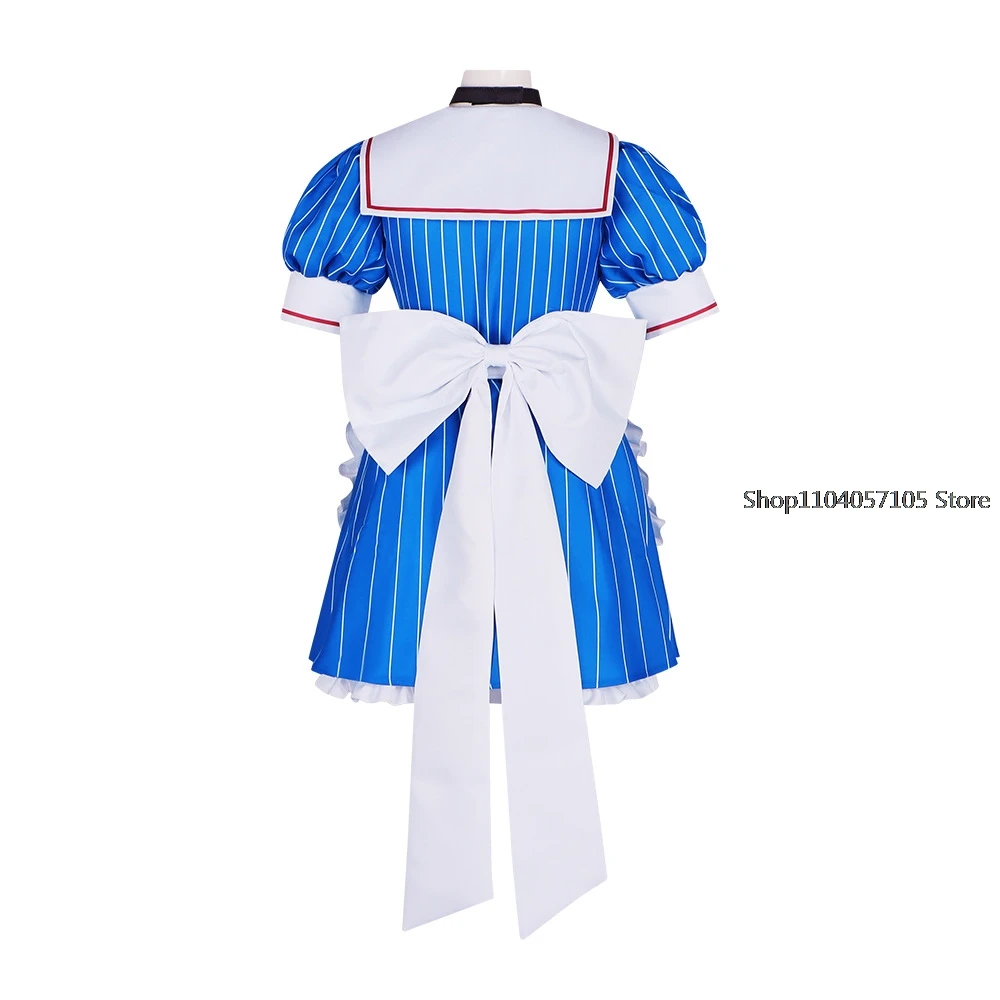 Мику костюмы для косплея аниме униформа-измельчитель женское полосатое платье