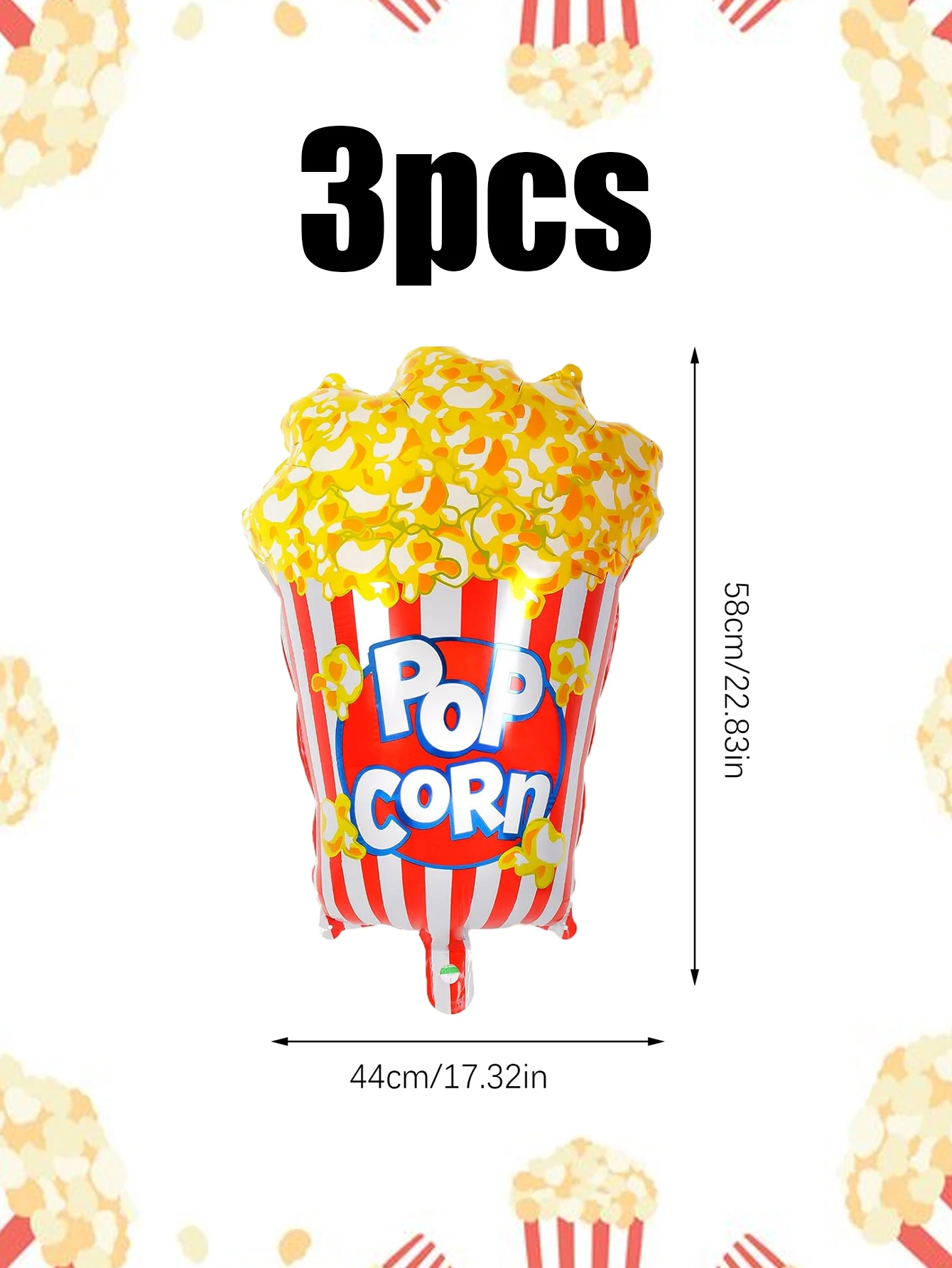 

Воздушные шары попкорн 3/6 шт