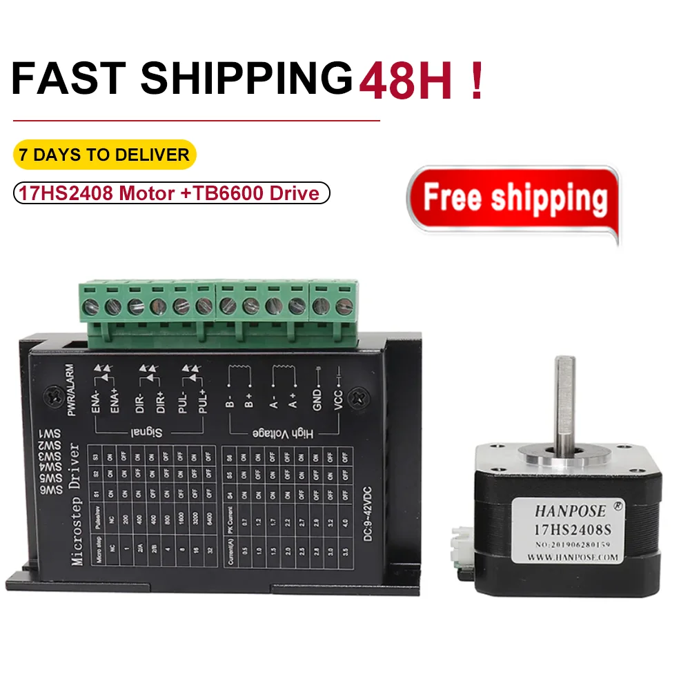 3D-принтер 4-выводной шаговый двигатель Nema17 42 двигателя 0 6 А для ЧПУ 17HS2408S с