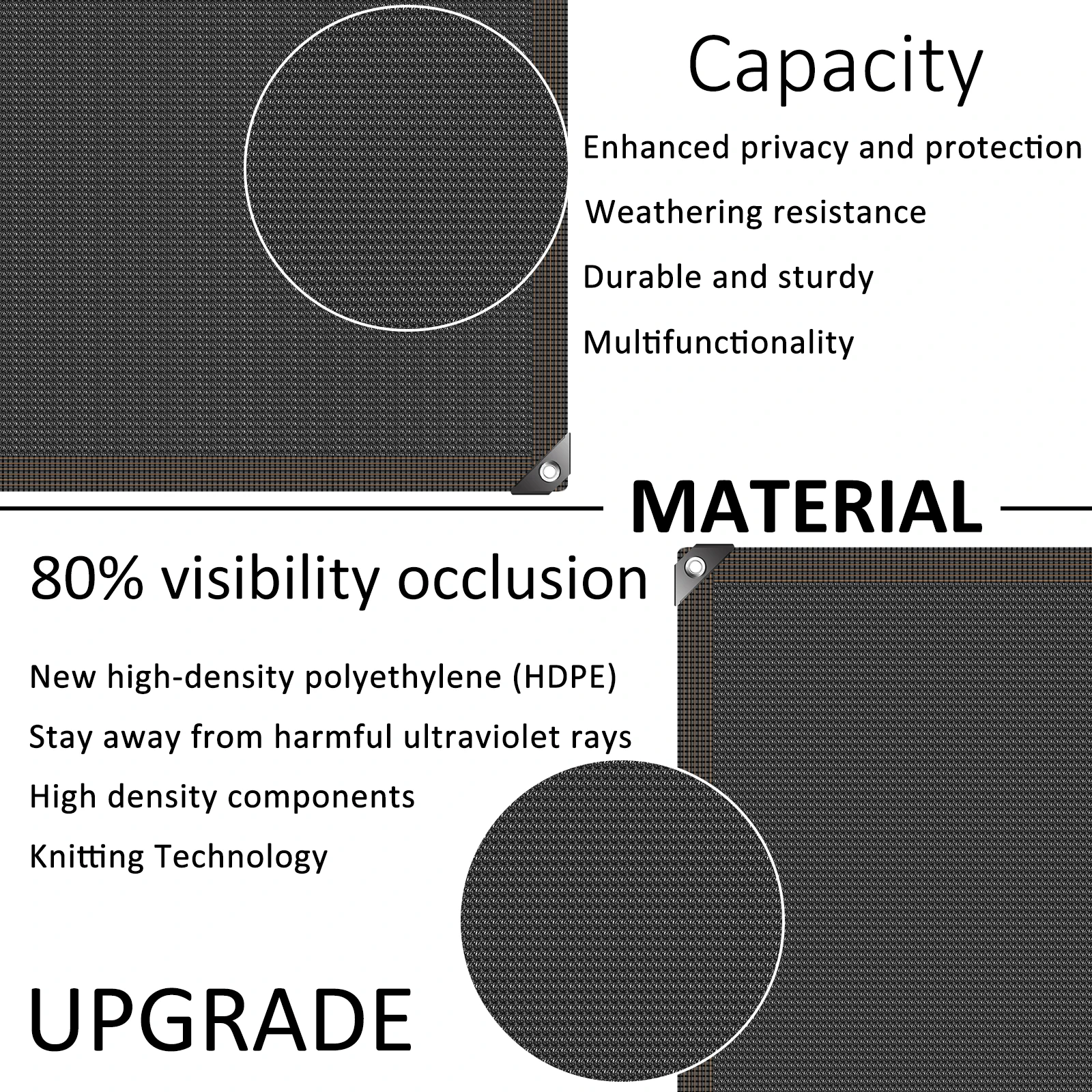 Балконная солнцезащитная сетка для конфиденциальности экран забора уличные