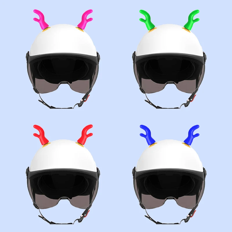 

Reindeer Antlers Skiing Helmet Accessory Christmas Deer Antlers Bicycle Helmet Ears Cartoon Motorcycle Helmet Decor for Kids