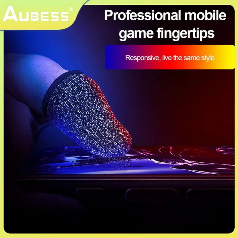 

Portable Finger Cots Cover Sweatproof Gaming Finger Sleeve Sensitive Breathable Fingertips For Gamer Mobile Games Finger Cover