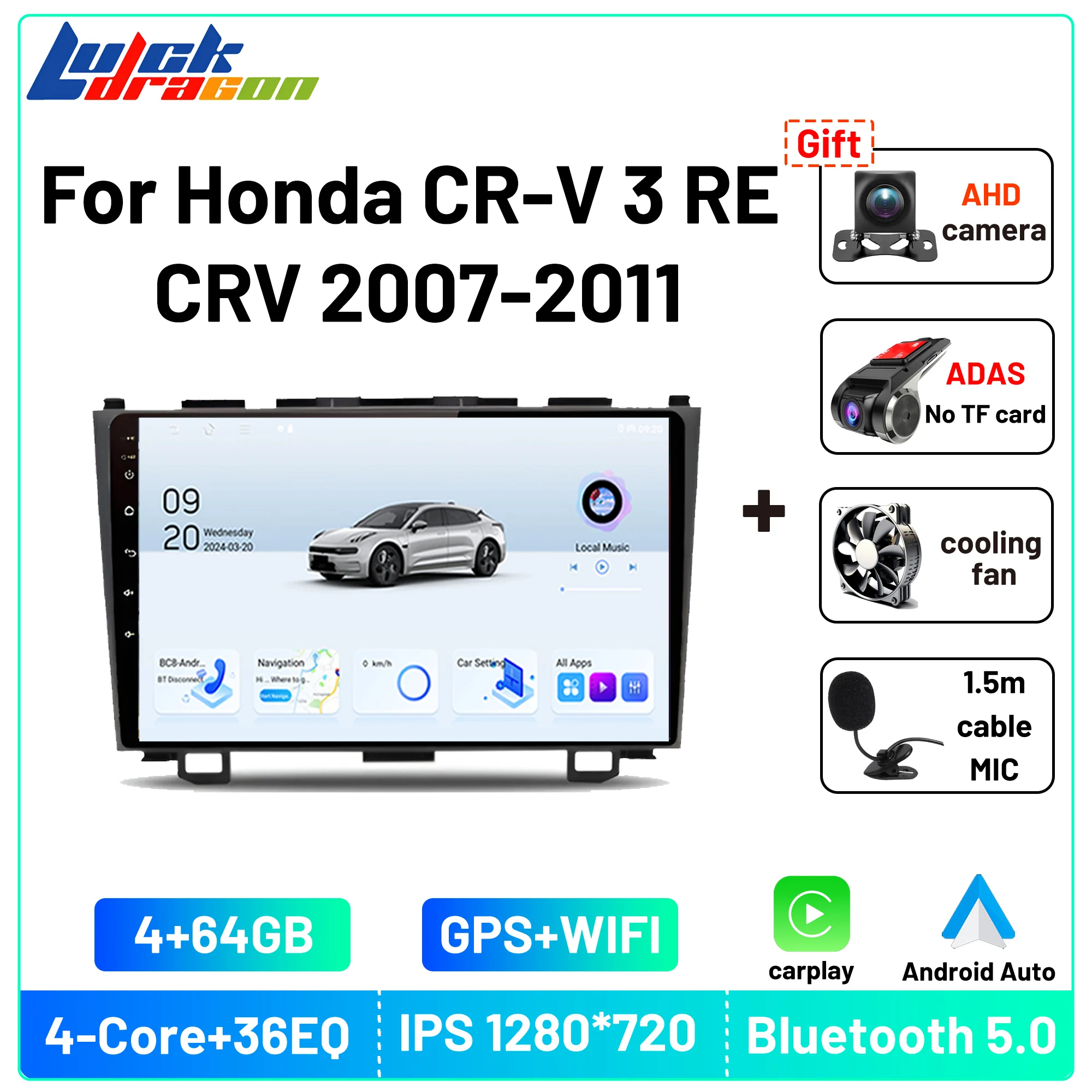 

Android 13 Carplay для Honda CR-V 3 RE CRV 2007-2011 Авторадио мультимедийный Android авто беспроводной 9 дюймов 2Din Автомагнитола видео wifi