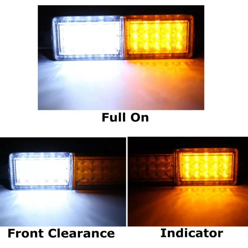 

Park Indicator Light Universal White Amber 1.8W 30 LED Lights Side 12V-24V