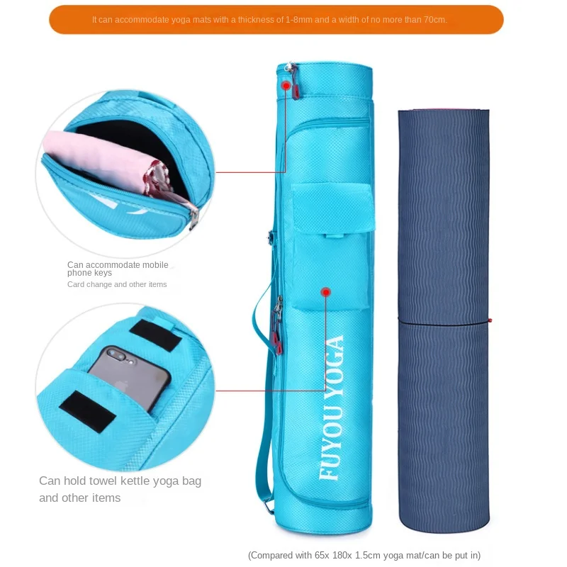 Fashion Fitness Sports Yoga Mat Bag Fitness Waterproof Wear Resistant Yoga Sport Bags Multifunction Pocket Outdoor Fitness Bag