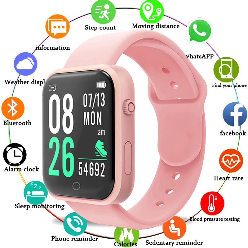 

2022 New Smart Watch Women Men Sport Fitness Tracker Heart Rate Monitor Bluetooth Waterproof Kids Watches PK D13 D20 Y68 116plus