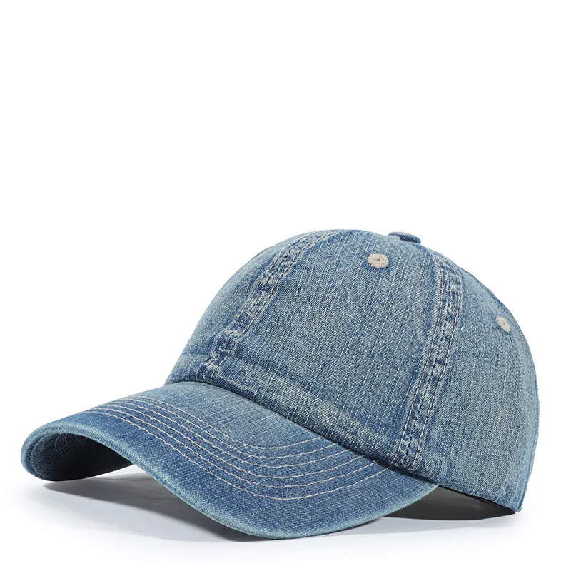 Autumn and winter new fashion denim wash old cap men and women outdoor leisure retro soft top street baseball cap sports cap