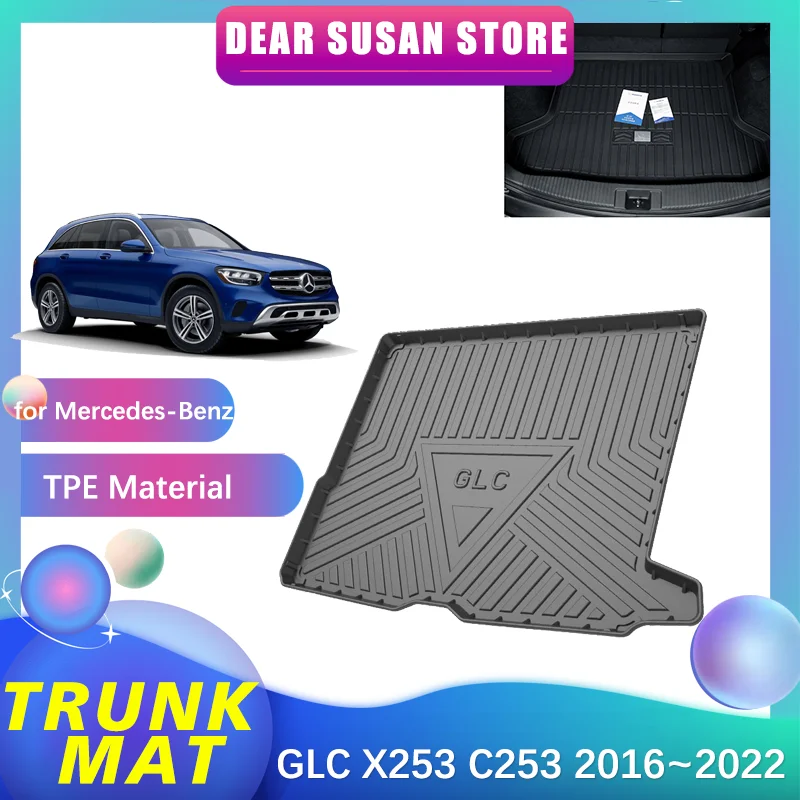 

Special Rear Trunk Mat for Mercedes Benz GLC X253 C253 250d 220d 300 Coupe 2016~2022 Waterproof Floor Decoration Tray Accessorie