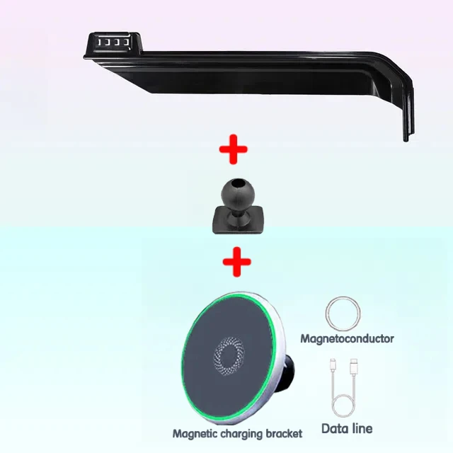 

Для Toyota Land Cruiser Prado 250 J300 2024, автомобильный магнитный держатель для телефона MagSafe, крепление для телефона с быстрой беспроводной зарядкой, автомобильные аксессуары
