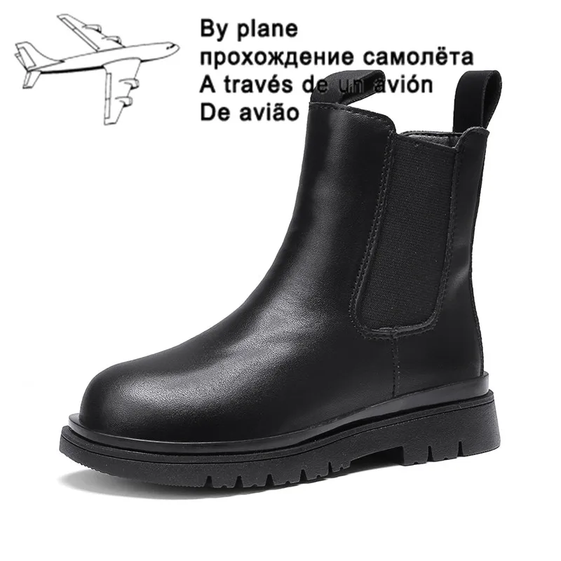 

Children's shoes Quality leather British style Martin boots girls leather shoes Chelsea short boots children's shoes Ankel boots