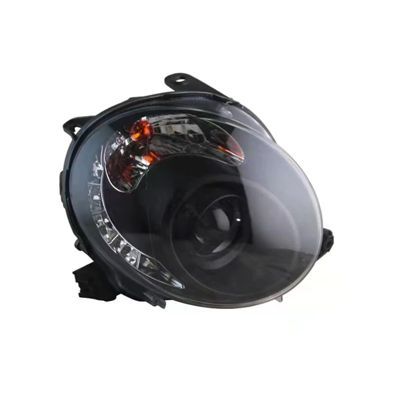 

Car Front Led Headlight Daytime Running DRL Head lamp Low High Beam Turn signal for Fiat 500