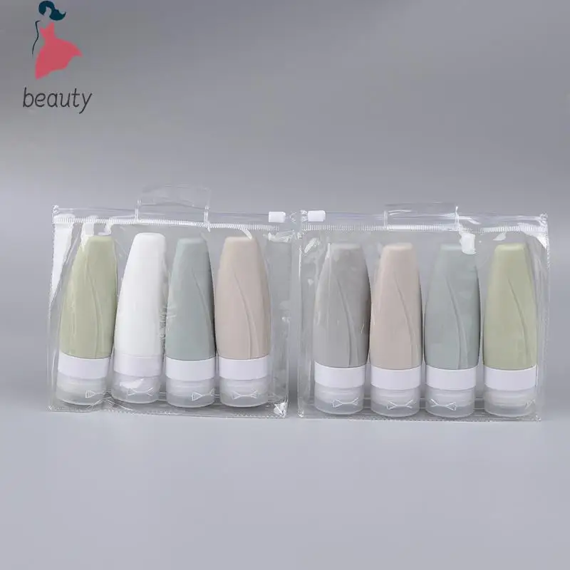 

60ml Lot Silicone Travel Bottle Set Conical Cosmetic Storage Refillable Lotion Bottle Shower Gel Shampoo Empty Container
