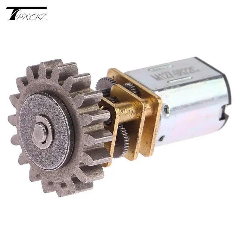 Двигатель постоянного тока, постоянный ток 3-6 в, модель N20, двигатель с коэффициентом редукции зубчатого колеса 1:212, 48 об/мин-96 об/мин, медленный скоростной большой крутящий момент для радиоуправляемого автомобиля