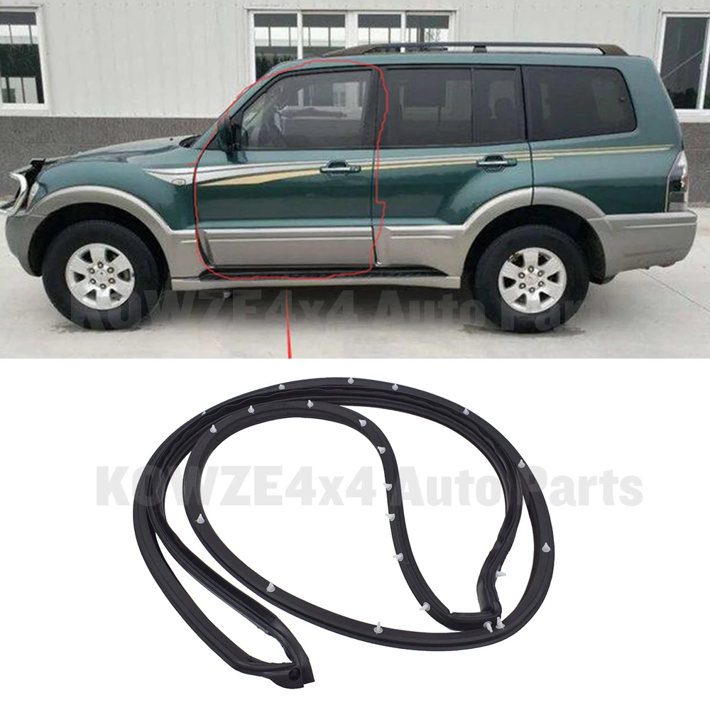 Резиновая уплотнительная лента двери для Mitsubishi Montero Pajero 3 4 MK3 MK4 V73 V75 V77 V78 V93 V97 V98