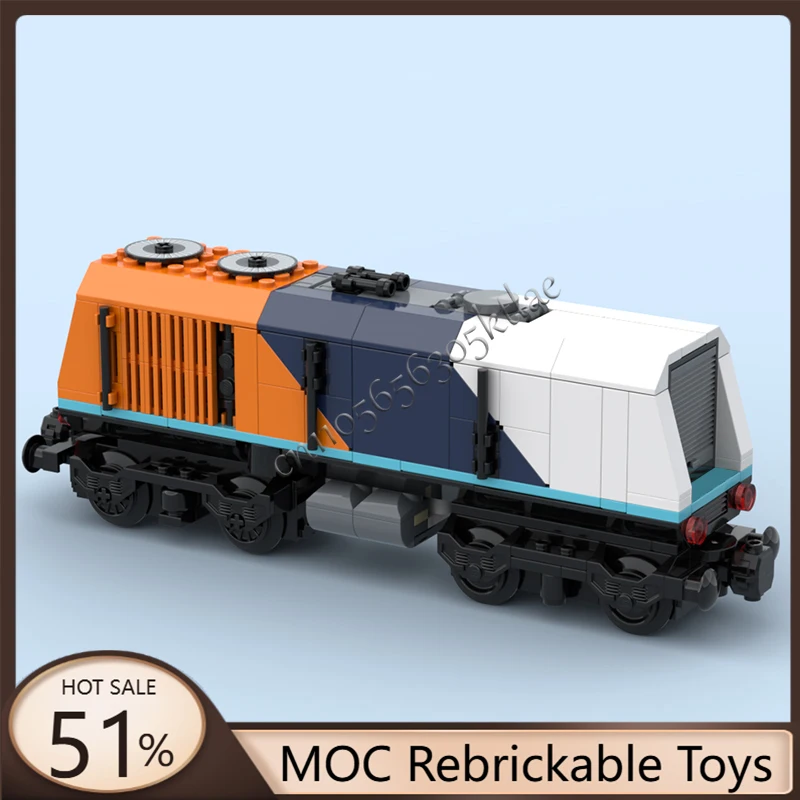 Фото 274 детали MOC City Engineering: Технологичный конструктор «Поезд для полярных исследований» – креативные строительные блоки для детей, игрушки, подарки на день рождения №1