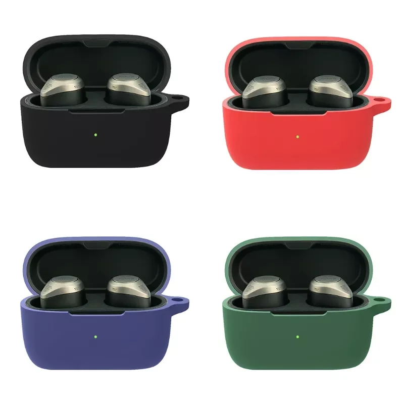 

Washable Silicone Protective Cover Shell Anti-fall Earphone Case for-Jabra Elite 85t True Wireless Bluetooth-compatible X6HB