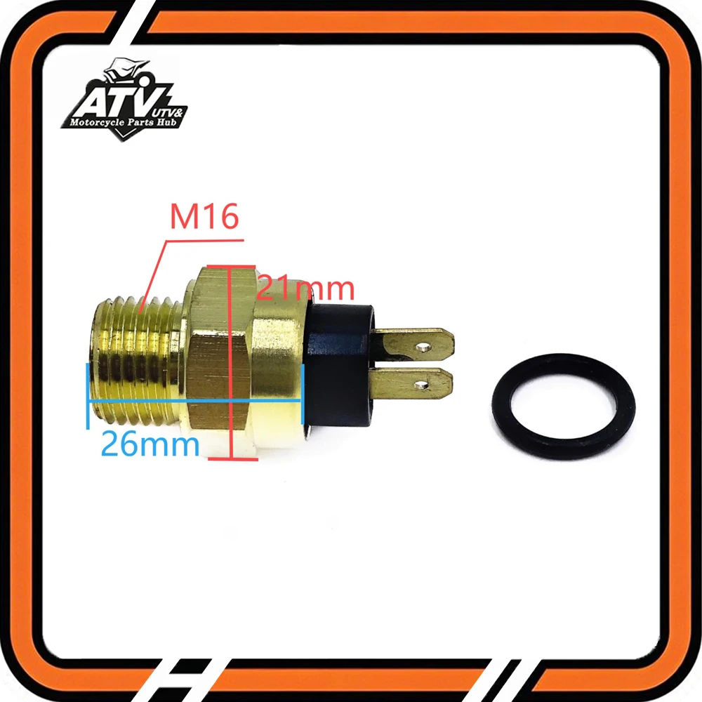 Фото 0010-135000 CF500cc X5 CF188 Датчик температуры воды двигателя 80-градусный M16 CF SWCGQ-C-CF500 192MR-1003025 LU046876 LU018689 №2