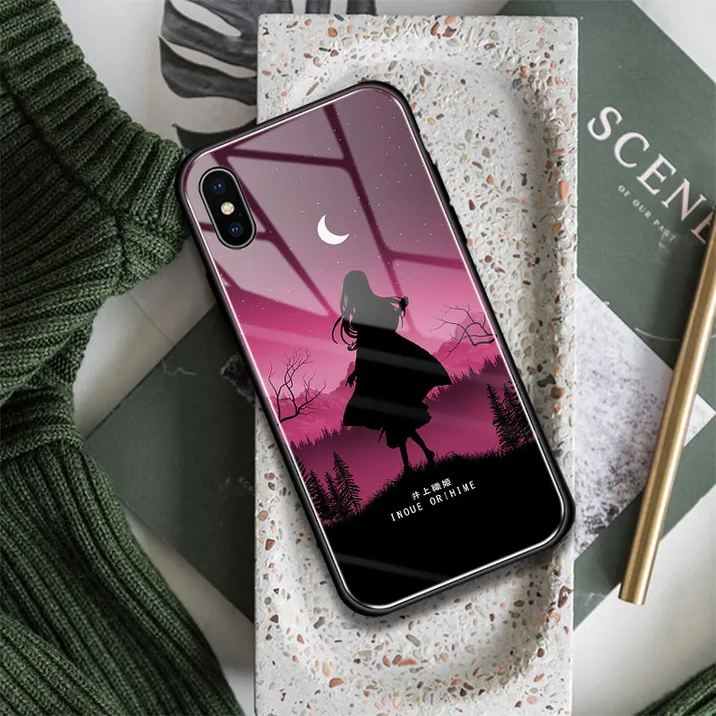 Отбеливающий аниме Оригинальный стеклянный Мягкий силиконовый чехол для