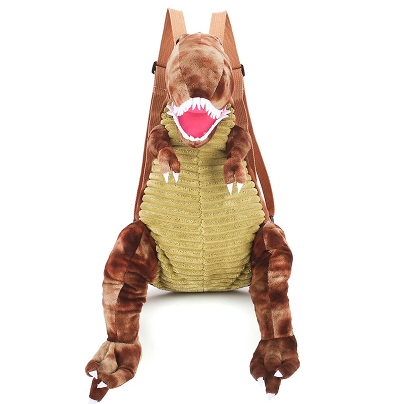 Cute Cartoon Children Dianosaur Backpacks Kids Doll Plush SchoolBag 3D Dinosaur Baby Backpack for Boys Girls Animal Toy Bags
