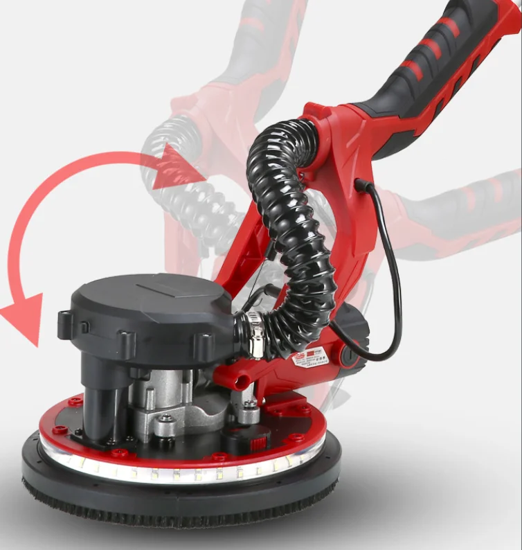 215 мм шлифовальный станок для стен полировщик с длинным полюсом и светодиодной