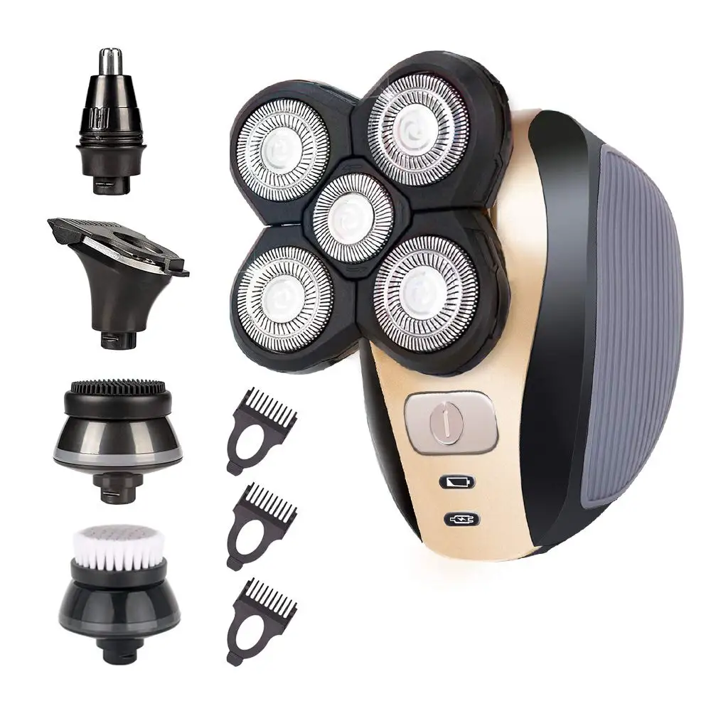 

Бритва мужская Аккумуляторная 5 в 1, водонепроницаемая IPX6