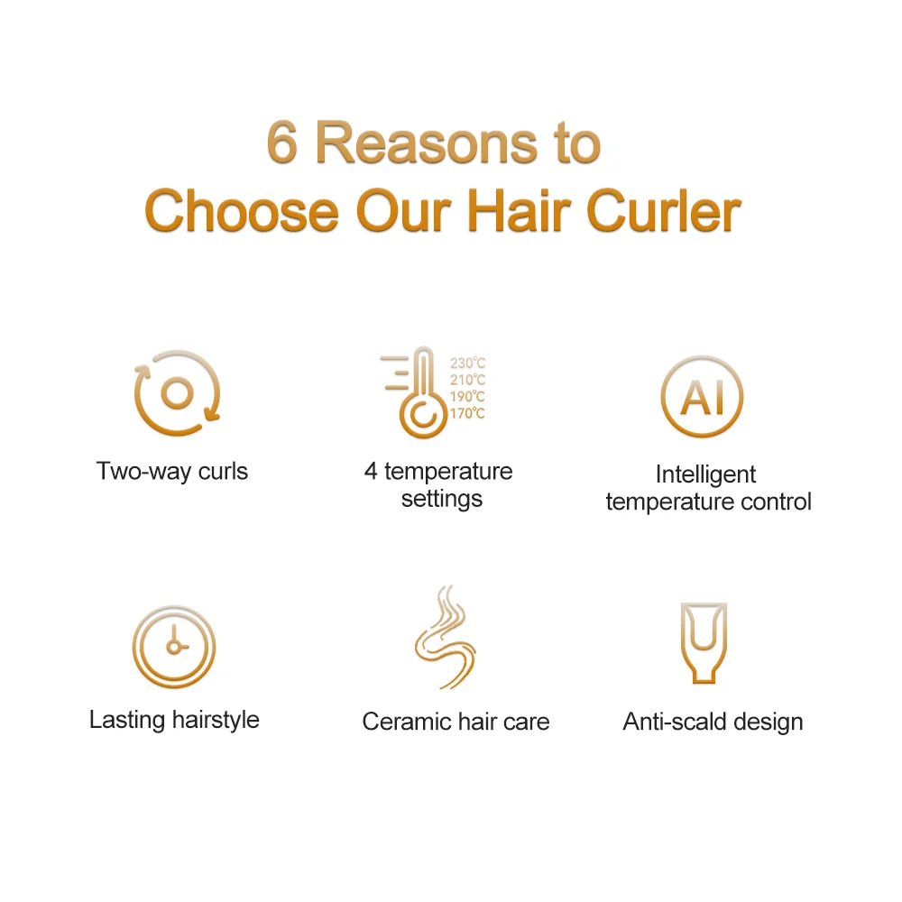 Auto Rotating Ceramic Hair Curler Automatic Curling Iron Styling Tool Wand Air Spin and Curl Waver