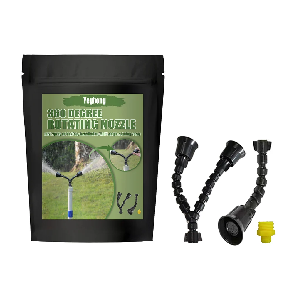 

Rotating Nozzle Garden Lawn Sprinkler Adjustable 360 Degree Rotation Lawn Sprayer Large Area Coverage Adjustable