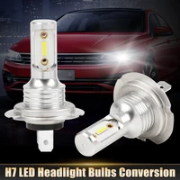 2pcs h7 led headlight bulbs conversion kit hilo beam 55w 8000lm 6000k super bright car head lights white