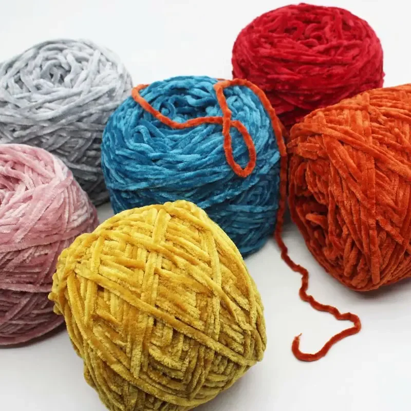 100 г/шар Золотая пряжа бархатная шерсть сделай сам толстый теплый свитер шарф