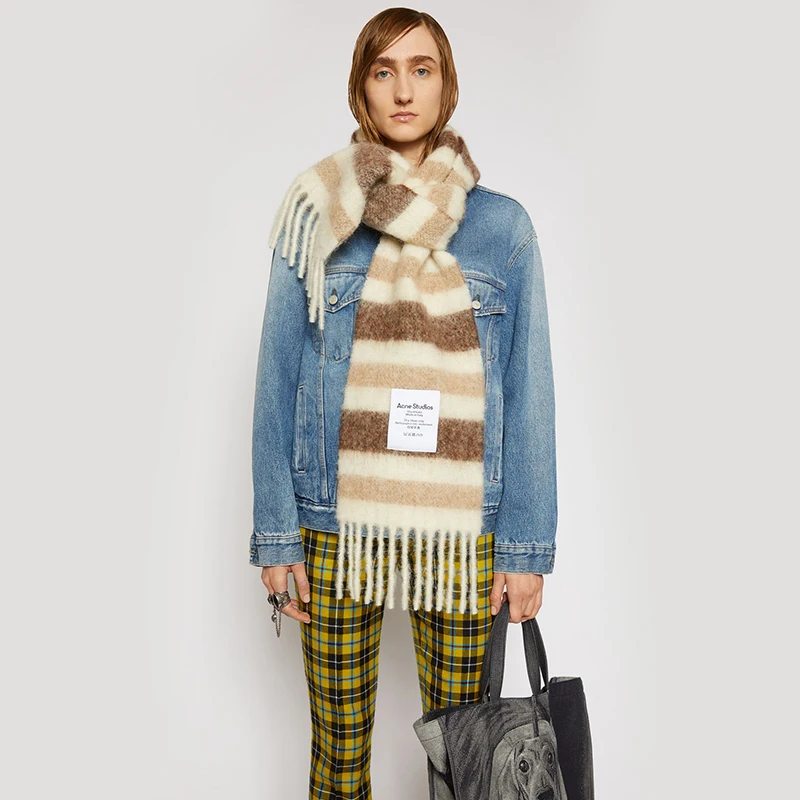 

Модные новые шарфы, Женские однотонные мягкие шали в горошек с пуговицами и принтом, Женский однотонный шарф из пашмины с кисточками, 2022