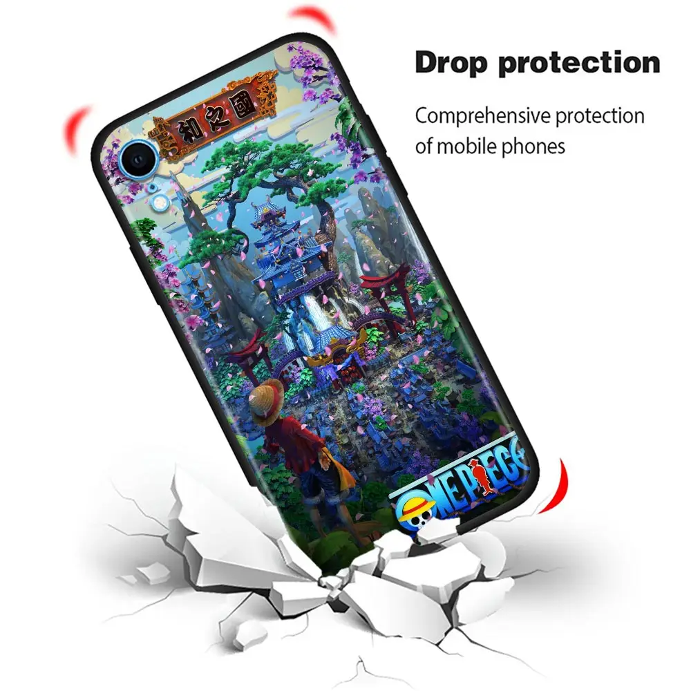Чехол для телефона с Аниме One Piece в национальном ретро стиле iPhone 11 12 13 Pro Max 7 8 SE XR XS 5