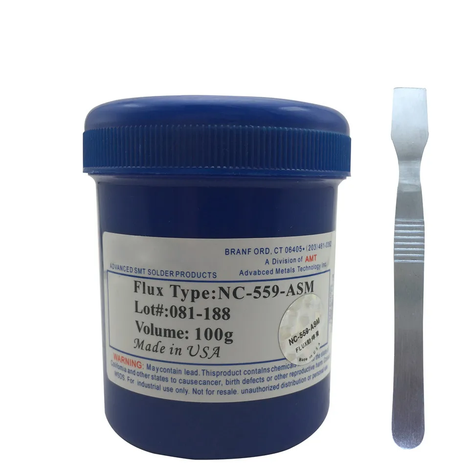 

High Quality Free shipping NC-559-ASM 100g Lead-Free Solder Flux Paste For SMT BGA Reballing Soldering Welding Repair Paste