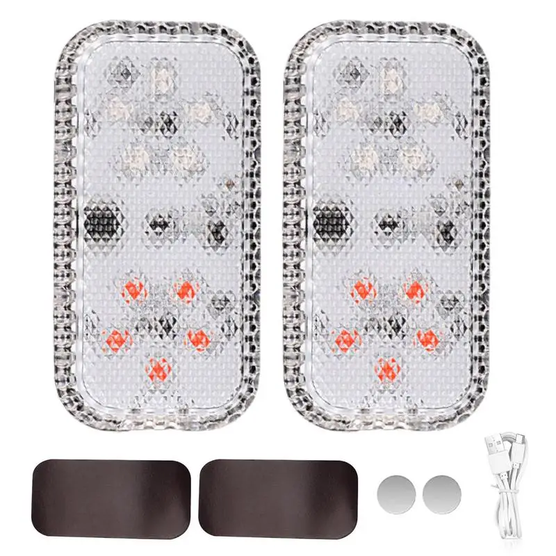 Автомобильная дверь мигающий Телефон 2 шт. Беспроводная USB C цвета Мерцающая лампа