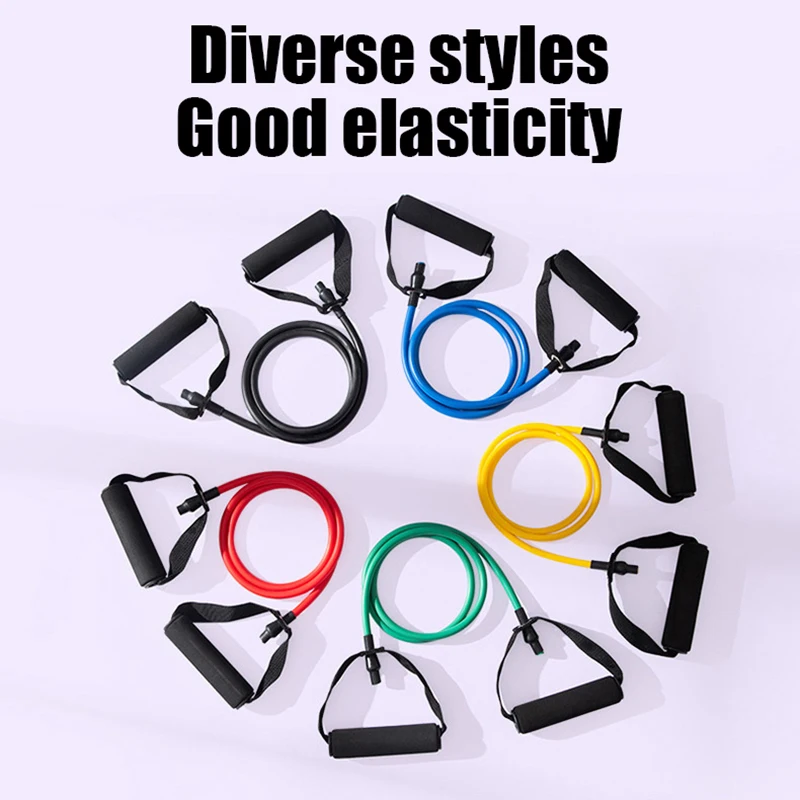 1 Шт. 4-уровневые Эспандеры С Ручками Для Домашних Тренировок Силовые Тренировки