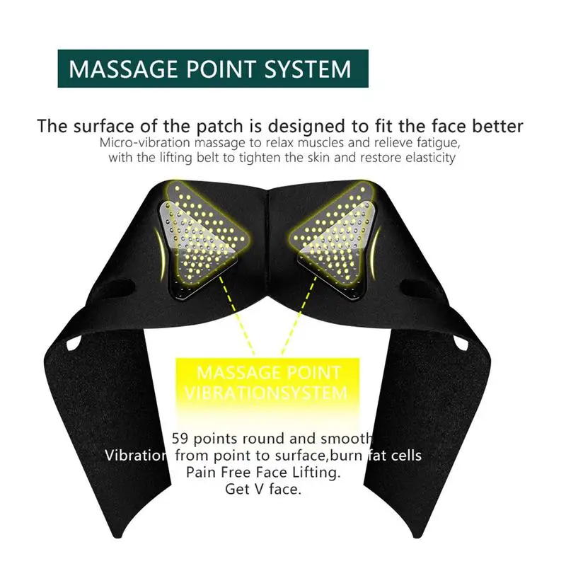 Электрический ремень для подтяжки лица Intelligent VFace Shaping Massager Double Chin Reducer Face Lifting Machine V-Face-Lift
