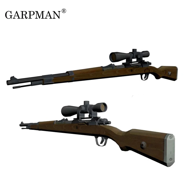 

1:1 Germany Tactical 98K Sniper 3D Paper Model Manually l PaperModel Toy