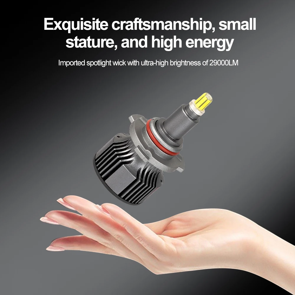 2 шт./комплект автомобильные лампы Canbus H7 9005 лм H11 9006 9012 6500K DC9-36 в