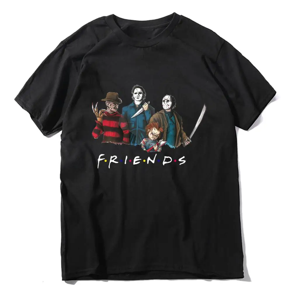 

Horror Friends Pennywise Michael Myers Jason Voorhees Halloween Men T-Shirt Cotton matching T-shirt Cotton matching T-shirt