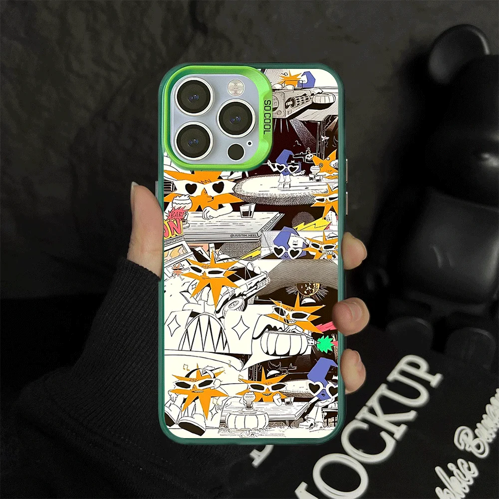 Чехол для телефона Singer Mora iPhone 12 11 13 14 15 16 Max Pro Plus лазерный чехол