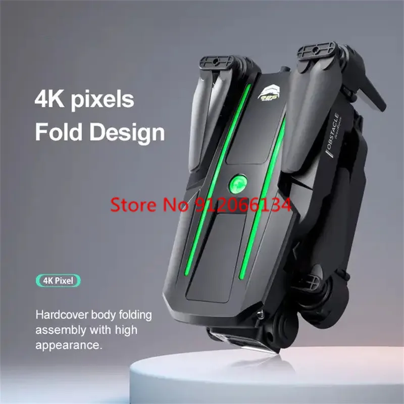 Фото Складной дрон 4K с дистанционным управлением по Wi-Fi, FPV, 2.4G, 360° °   Дрон с функцией обхода препятствий, датчиком гравитации и фиксацией высоты, управляемый дистанционным управлением №3