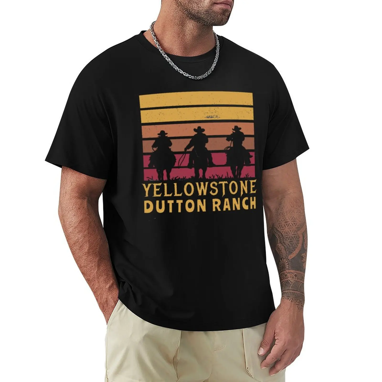 Фото Футболка с забавным дизайном Yellowstone Dutton Ranch Arrows - футболка с изображением рогатки, Йеллоустоун, простая праздничная футболка №1